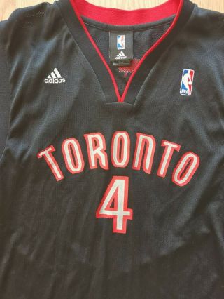 VTG Chris Bosh Raptors Adidas Authentic Black Medium Jersey 4 NBA 2