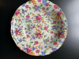 Vintage Royal Winton Old Cottage Chintz Small Side Dish/bowl - 5.  5 " Dia,