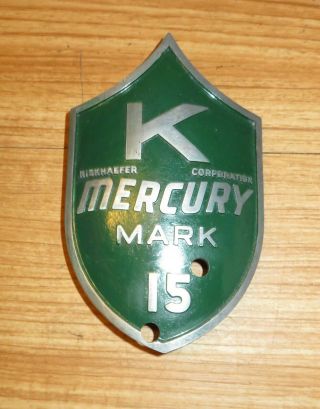 Vintage Mercury Mark 15 Outboard Face Plate Mc 6547d