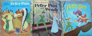 3 Vintage Little Golden Books Walt Disney 