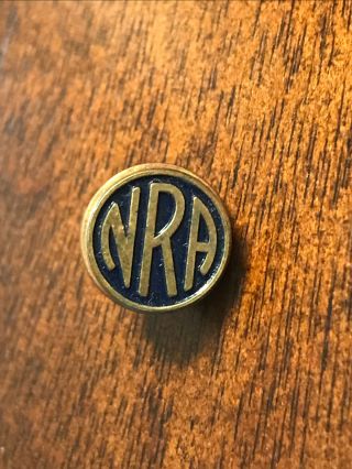 Vintage Nra National Riffle Association Lapel Hat Pin Pinback