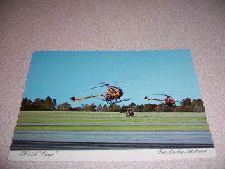 1970s Th - 55 " Osage " Helicopter At Fort Rucker Al.  Vtg Postcard - Vietnam Era