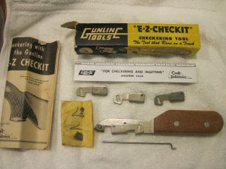 Vintage Gunline Tools " E - Z - Checkit " Checkering Tool For Gunsmithing Orig.  Box Nr