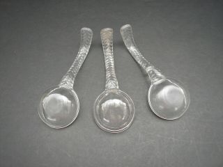 Vintage Glass Crystal Bowl Ladles 4 5/8 