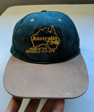 Australia Zoo Home Of The Crocodile Hunter Hat Cotton/suede One Size Green