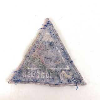 Vintage Sugarloaf USA Maine ski patch blue triangle 3” sided k8a 2