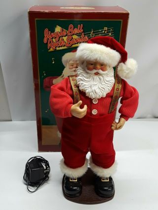 Vtg Jingle Bell Rock Animated Musical Dancing Santa Claus 1 Edition 