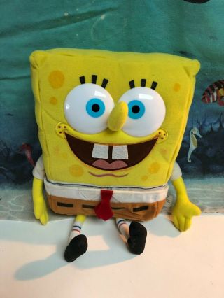 Spongebob Square Pants 14 " Plush W/ Removable Pants,  Vintage 2000 Nickelodeon