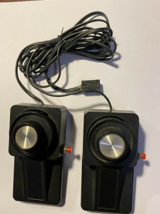 Vintage Apple Ii Computer Game Paddles With 16 - Pin Dip Connector