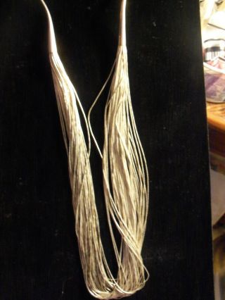 Vintage Liquid Sterling Silver 50 Strands Draped Necklace 24 " Tribal,  Southwest