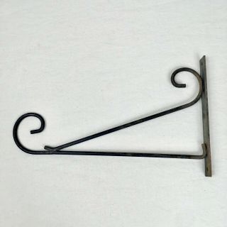 Vintage Wrought Iron Plant Hanger Wall Mounted Hook Bracket Architectural