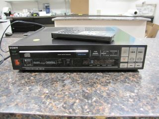 Vintage Sony Cdp - 102 Single Cd Player With Remote -