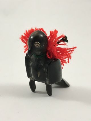Vintage Carved Horn Bird Bird Figurine South American Folk Art Figure Fetish