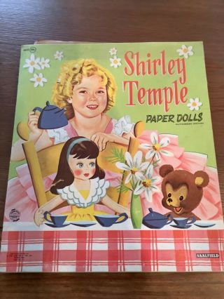 1958 Shirley Temple Paper Dolls Cut And Uncut In Folder