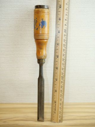 Old Woodworking Tools Vintage Eric Anton Berg 5/8 " 16mm Bevel Edge Chisel Sweden