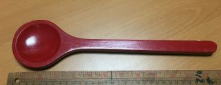 Exceptional Large Vintage Wooden Red Kitchen Spoon | Retro/country/kitsch