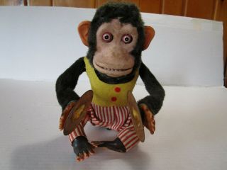 Vintage Japan Jolly Chimp Monkey Battery Operated Toy