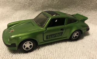 Vintage Matchbox Kings K - 70 Green Porsche Turbo 1979 Lesley Prod & Co Ltd