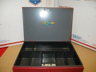 Vintage Steelmaster Office Equiptment Metal Petty Cash Box Drawer No Key