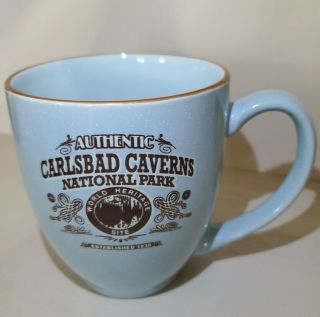 M Ware Carlsbad Caverns National Park Blue Brown Mug