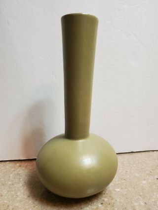Mccoy Vintage Matte Green Usa Art Pottery Bud Vase 458 Retro Mid Century Modern