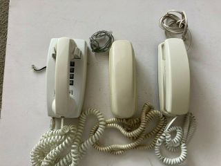 3 Vintage Land Line Push Button Phones