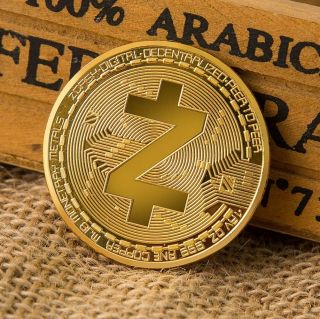 Zec Zcash Cryptocurrency Virtual Currency Gold Plated Coin | Bitcoin