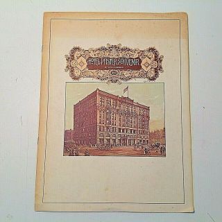 Vintage 1978 Hotel Pfister Souvenir Color History Booklet Milwaukee Wisconsin 78