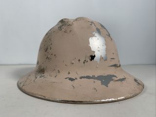 Vintage E.  D.  Bullard Hard Boiled Aluminum Full Brim Hard Hat