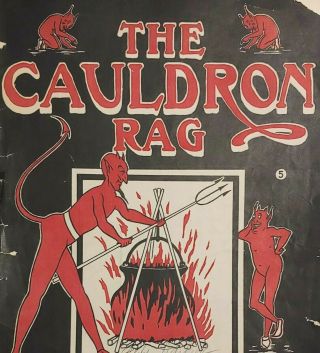Vintage Ragtime Sheet Music Cauldron Rag By Axel Christensen In Chicago 1909