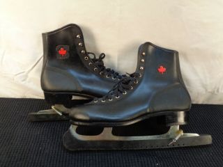 Royal Canadian Vintage Black Ice Skates Men 