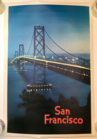 Big Old Vintage & San Francisco California Travel Poster