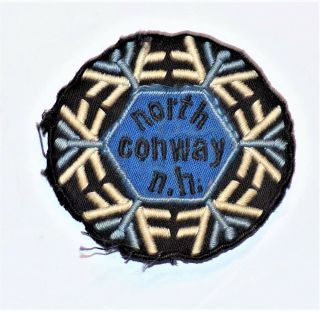 Rare North Conway N.  H.  Cloth Ski Patch Or Souvenir Patch