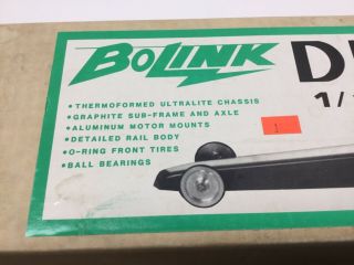 Vintage BoLink 1/10 Scale BL1335 RC Car Rail Dragster BOX ONLY w/ Instructions 3