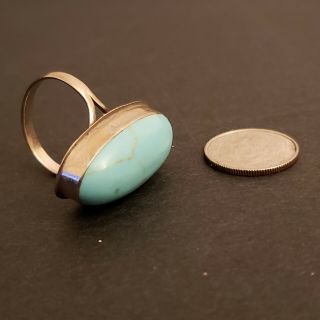 Vintage Turquoise Sterling Silver 925 Ring