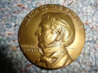 Vinage 1967 North To The Future William Seward Alaska Centennial Bronze Medal