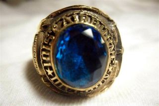 Vintage Ring 101st Airborne Division Blue Stone Vietnam War Era