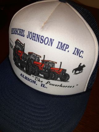 Vintage Deutz Allis Snapback Truckry Hat Cap Tractor Farming Albion Il Minty