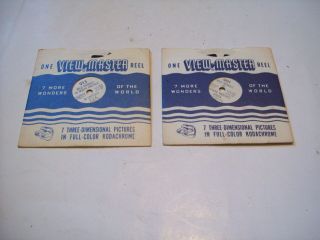Vintage 1949 Wild Animals In Africa,  & Of North America View - Master 901,  913