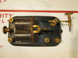 Old Vintage J.  H.  Bunnell No.  150,  Brass Telegraph Key Sounder Relay Morse Code