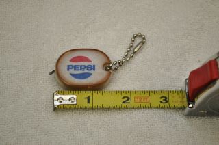 Vintage Pepsi Cola Keychain Tape Measure
