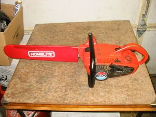 Vintage Homelite 150 Automatic Chainsaw Chain Saw To Fix Or Restore 16 "