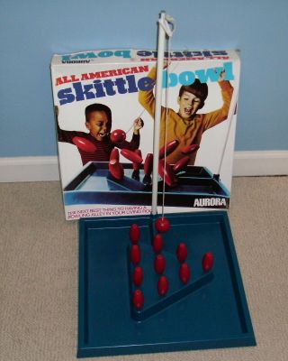 Vintage 1970 All American Skittle Bowl Game By Aurora 5509
