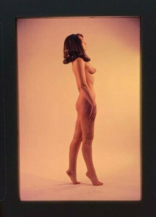 Vintage Nude 35mm Transparency Slide Of Pinup Pretty Girl / Model N2442
