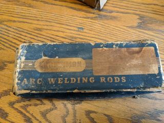 Craftsman Arc Welding Rods Antique Advertising Box Rare Tool Part Vtg