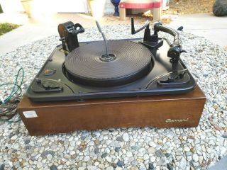 Vintage Garrard Rc88 / 4 Stereo Turntable With Wooden Base & Stanton Cartridge
