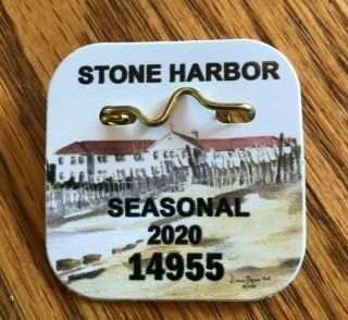 2020 Stone Harbor Seasonal Beach Tag Badge