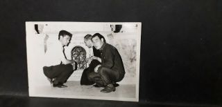 Malta Gozo - Vintage - Photograph - Scene Of Men And A Priest In A Church