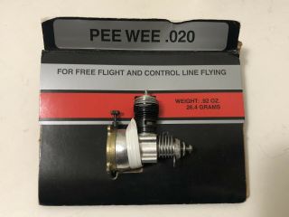 Cox Pee Wee.  020 Model 100 Airplane Engine; Flight & Control Line; Vintage 2