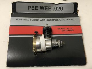 Cox Pee Wee.  020 Model 100 Airplane Engine; Flight & Control Line; Vintage 3